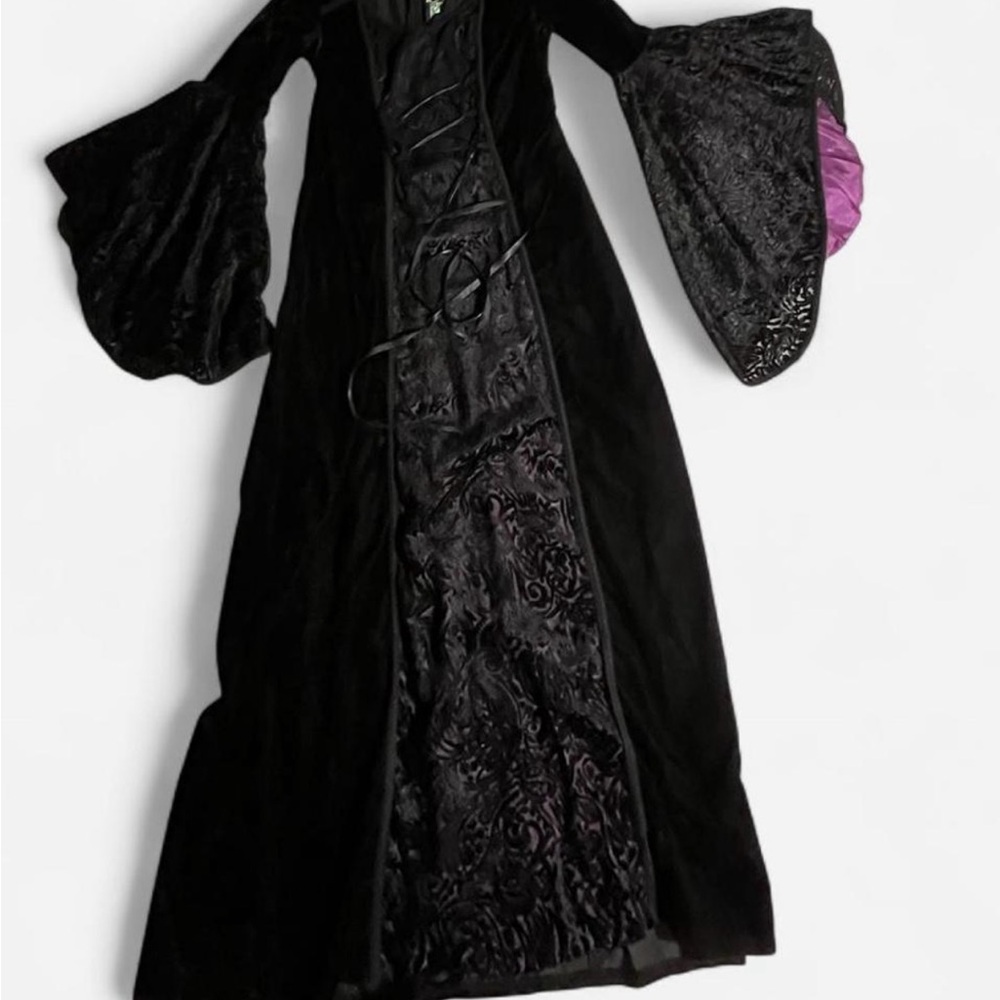 Lip Service Black Gothic Velvet Dress